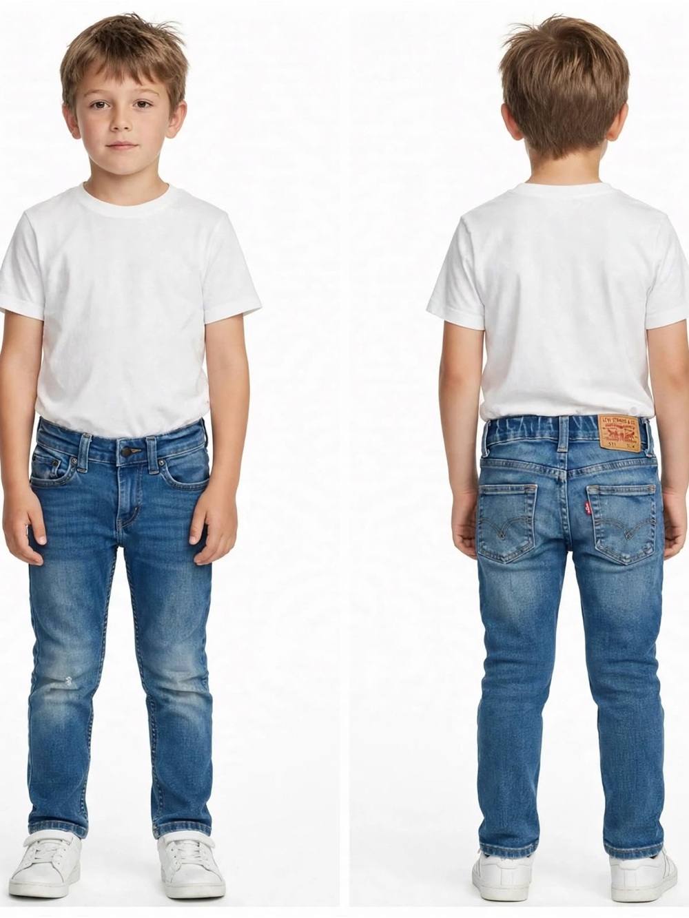 Levi's 511 Slim Fit Boys Jeans - Size 8 / 24x22
Medium wash